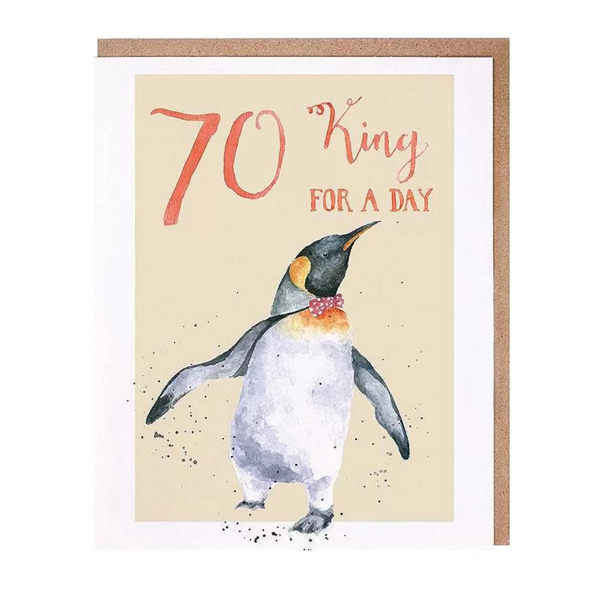 Fashion Wrendale Designs 70 King For A Day' Penguin Birthday Card