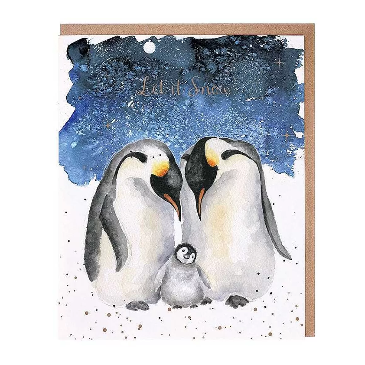 Best Sale Wrendale Designs A Family Christmas' Penguin Christmas Card