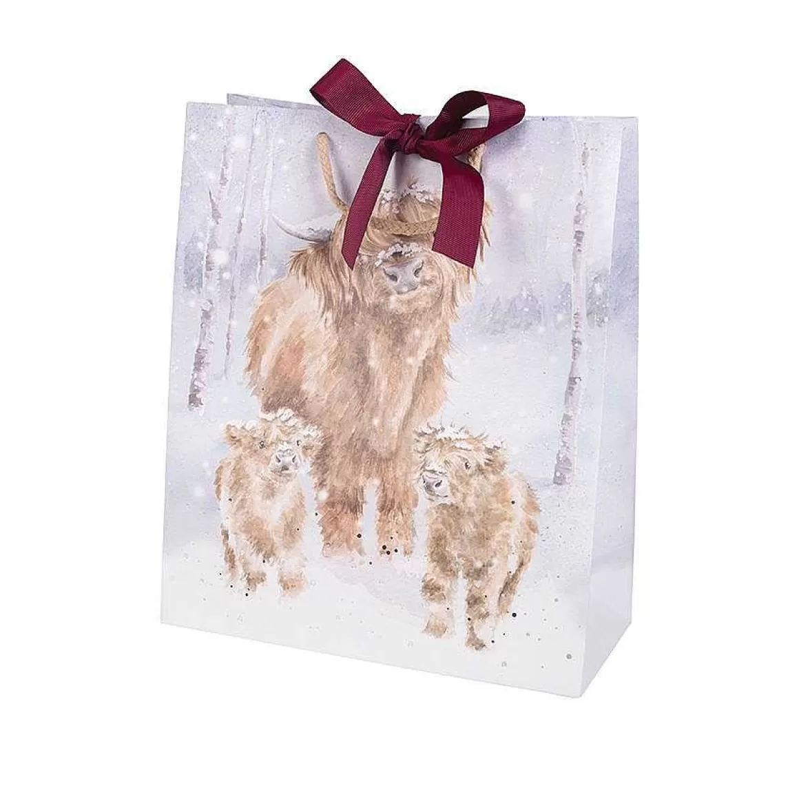 Sale Wrendale Designs A Highland Christmas' Highland Cow Large Gift Bag