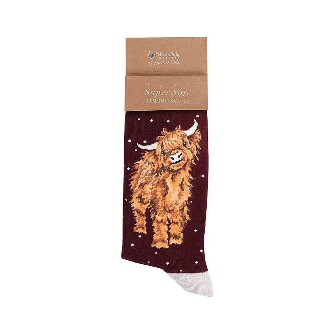 Cheap Wrendale Designs A Highland Christmas' Highland Cow Men'S Socks Christmas