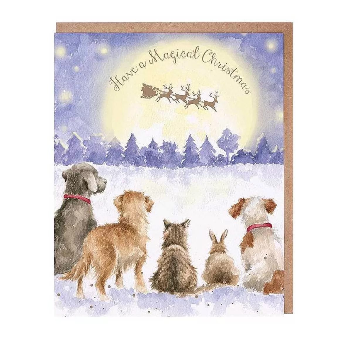 Cheap Wrendale Designs A Magical Christmas' Card