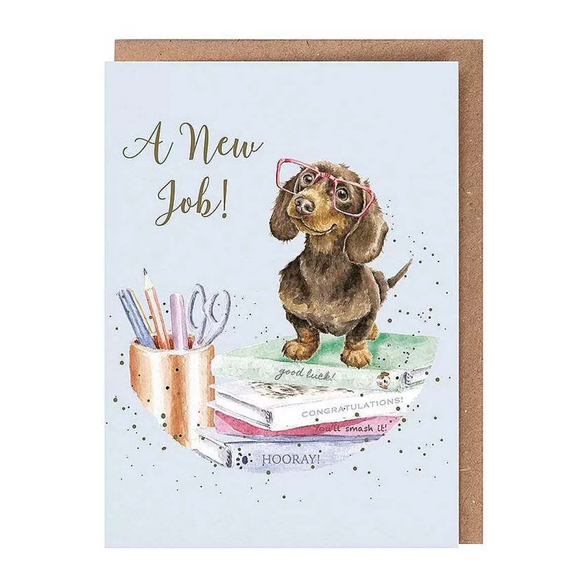 New Wrendale Designs A Paw-Some New Job' Dachshund New Job Card