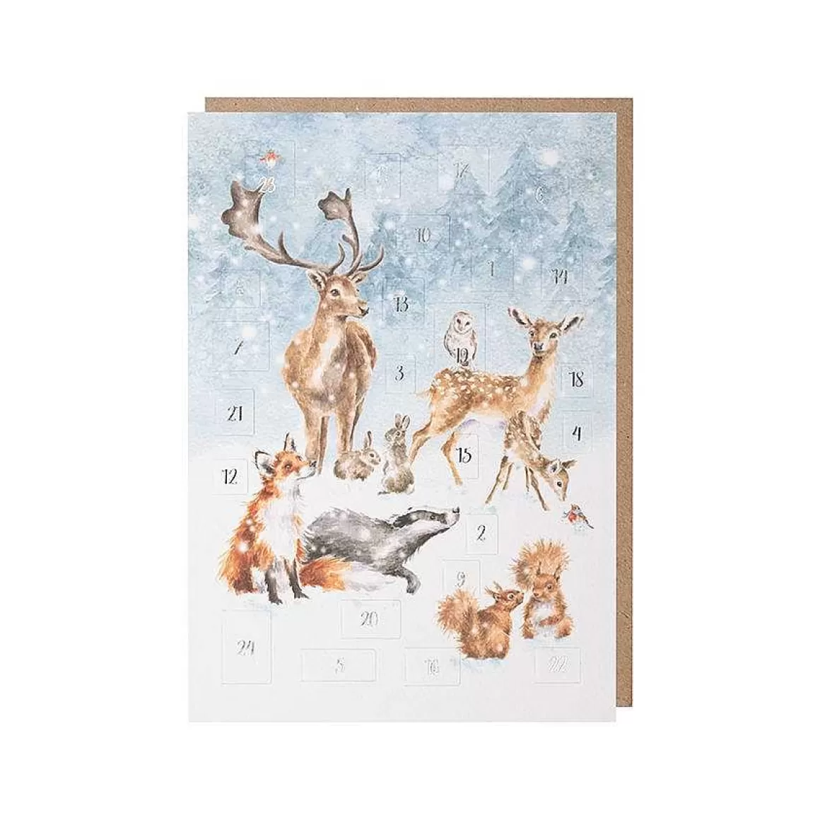 Sale Wrendale Designs A Winter Wonderland' Woodland Animal Advent Calendar Card