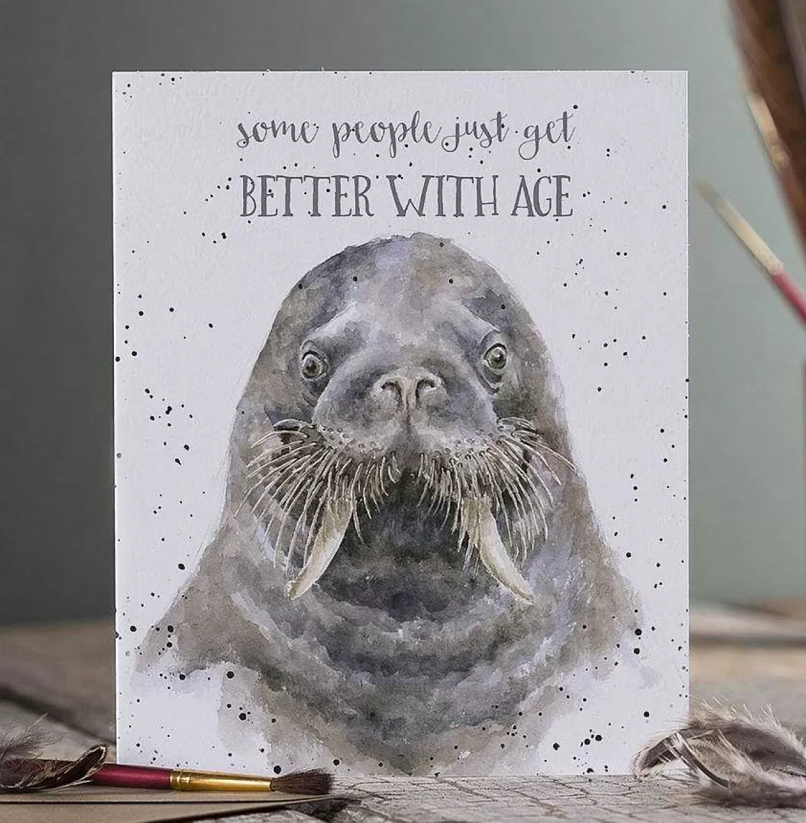 Fashion Wrendale Designs Age Is Just A Number' Walrus Birthday Card