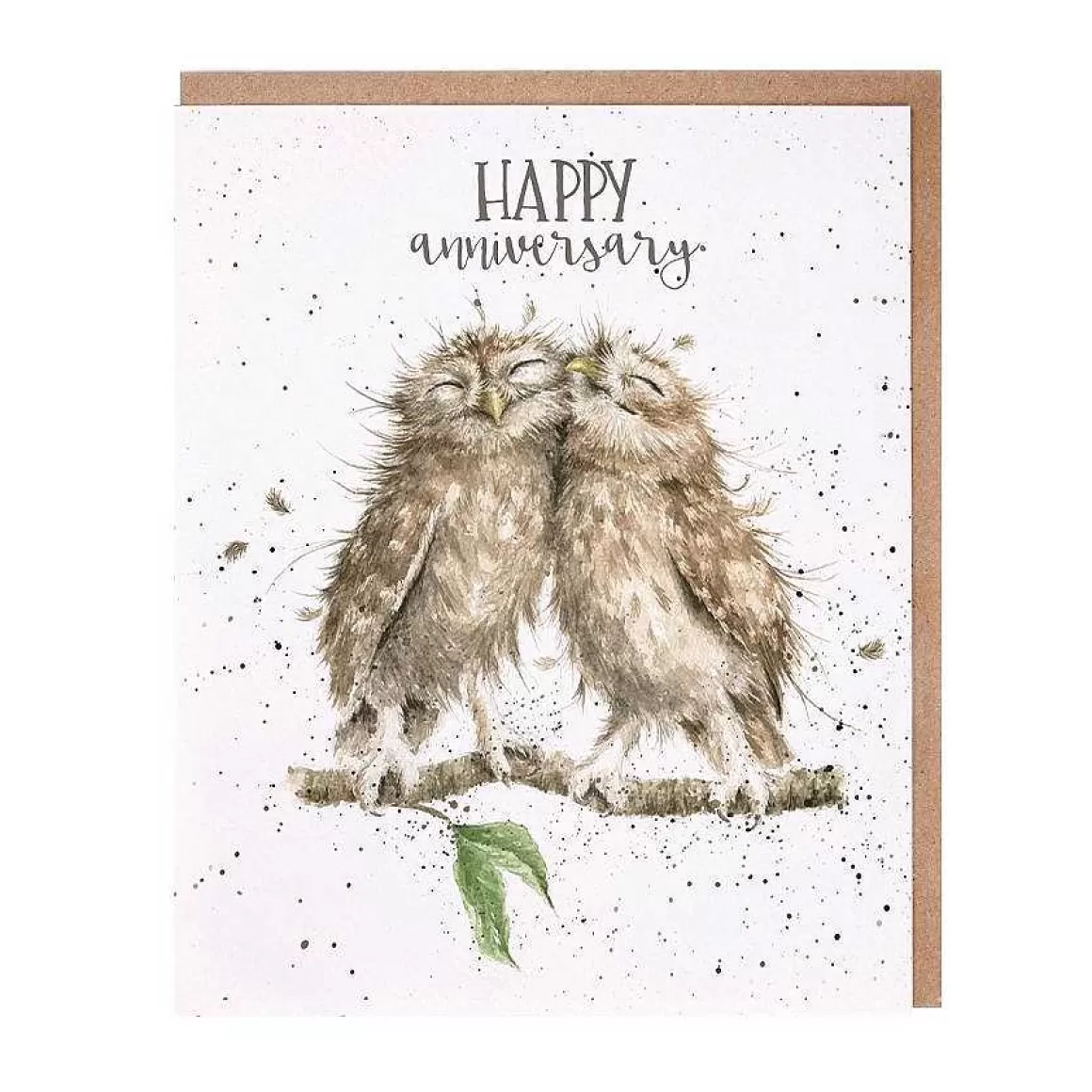 New Wrendale Designs Anniversary Owls' Owl Anniversary Card