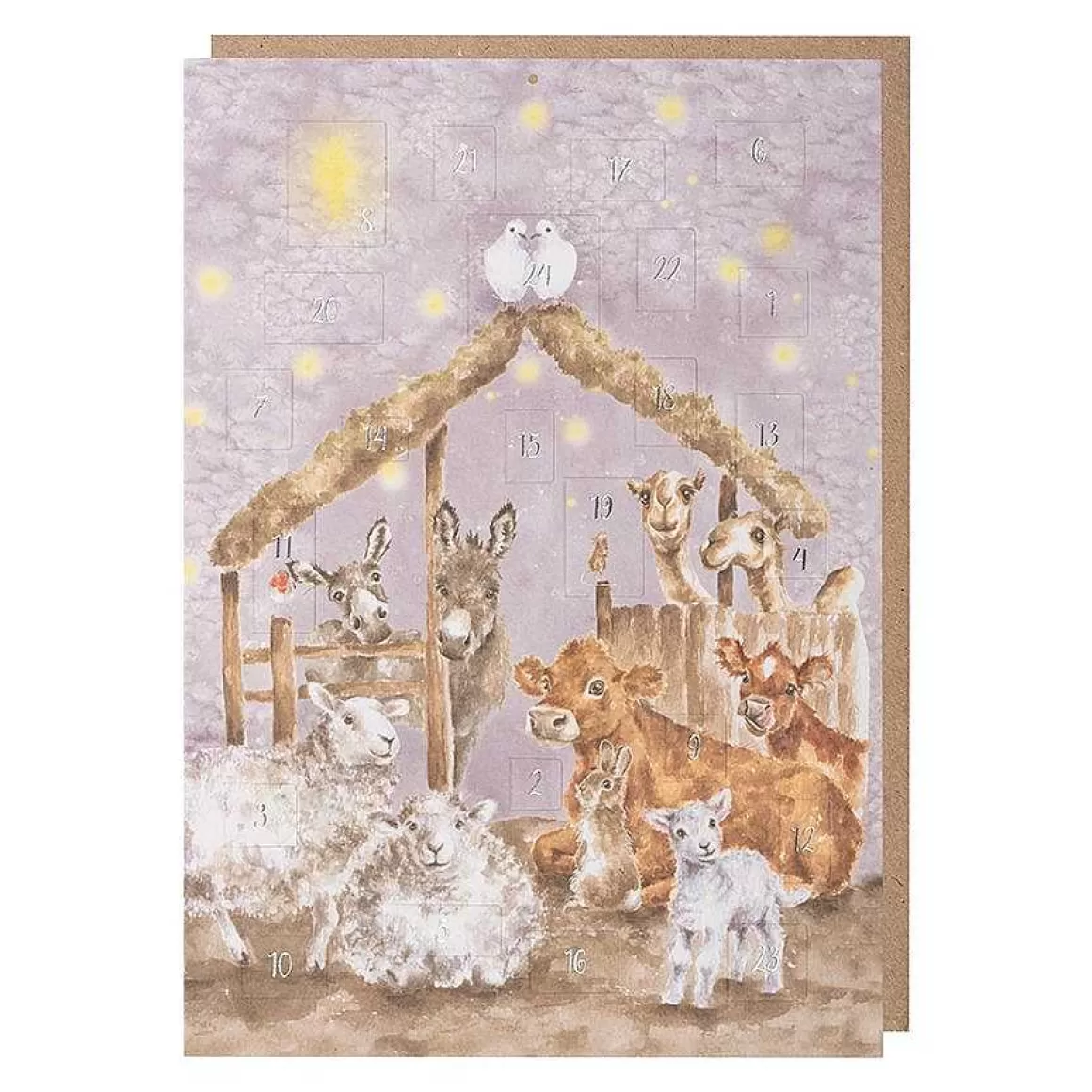 Outlet Wrendale Designs Away In A Manger' Farmyard Animal Advent Calendar