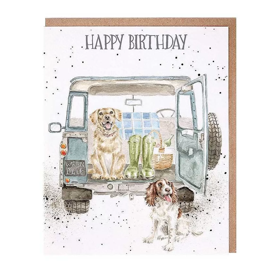 Cheap Wrendale Designs Barking Birthday' Labrador & Spaniel Birthday Card