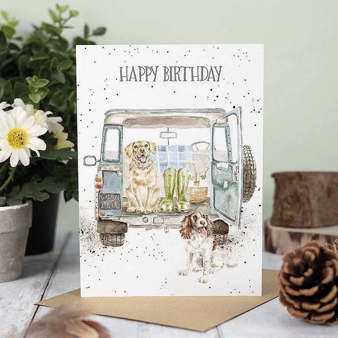 Cheap Wrendale Designs Barking Birthday' Labrador & Spaniel Birthday Card