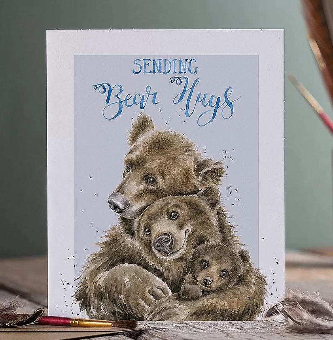 Clearance Wrendale Designs Bear Hugs' Bear Card