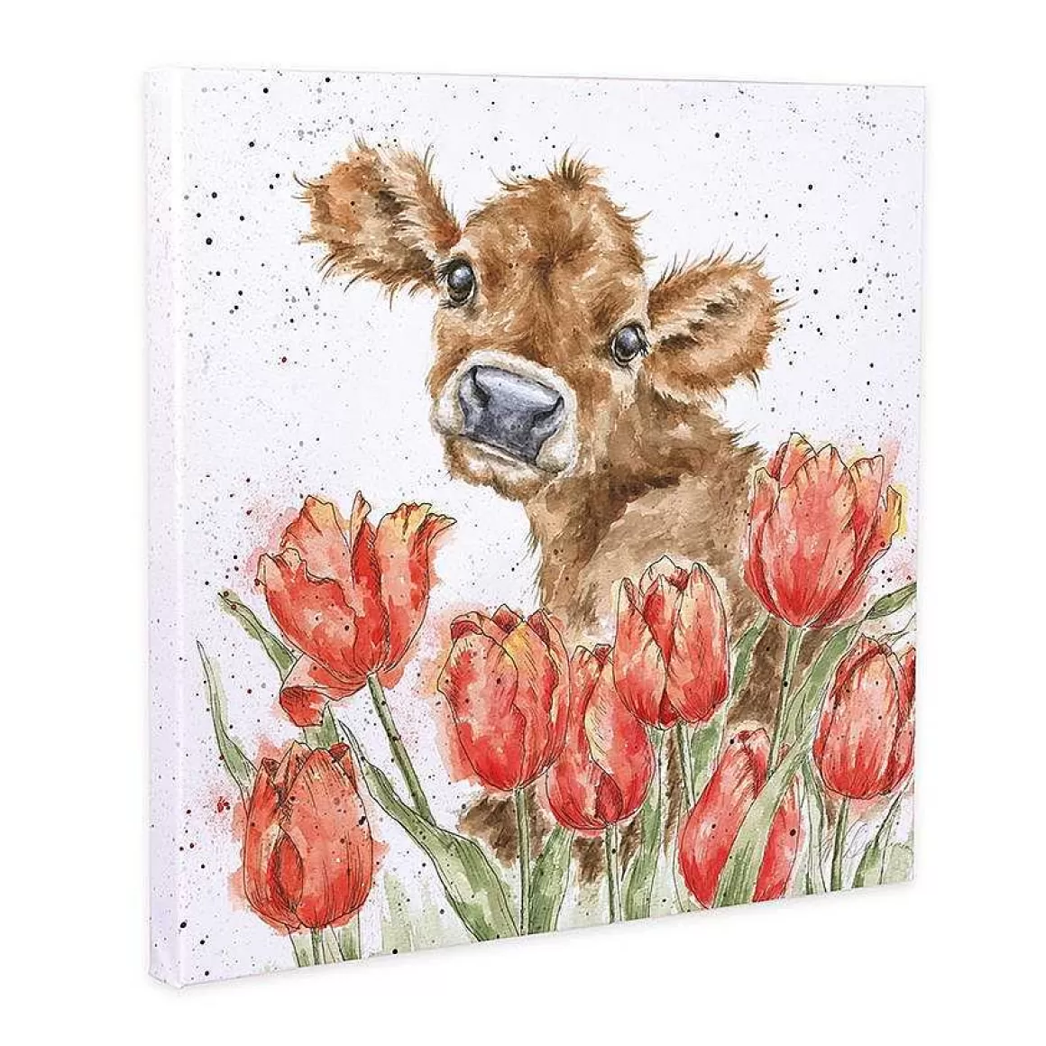 Fashion Wrendale Designs Bessie' Cow Canvas