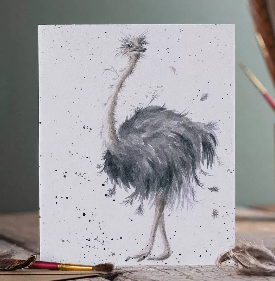 Fashion Wrendale Designs Birdy' Ostrich Card