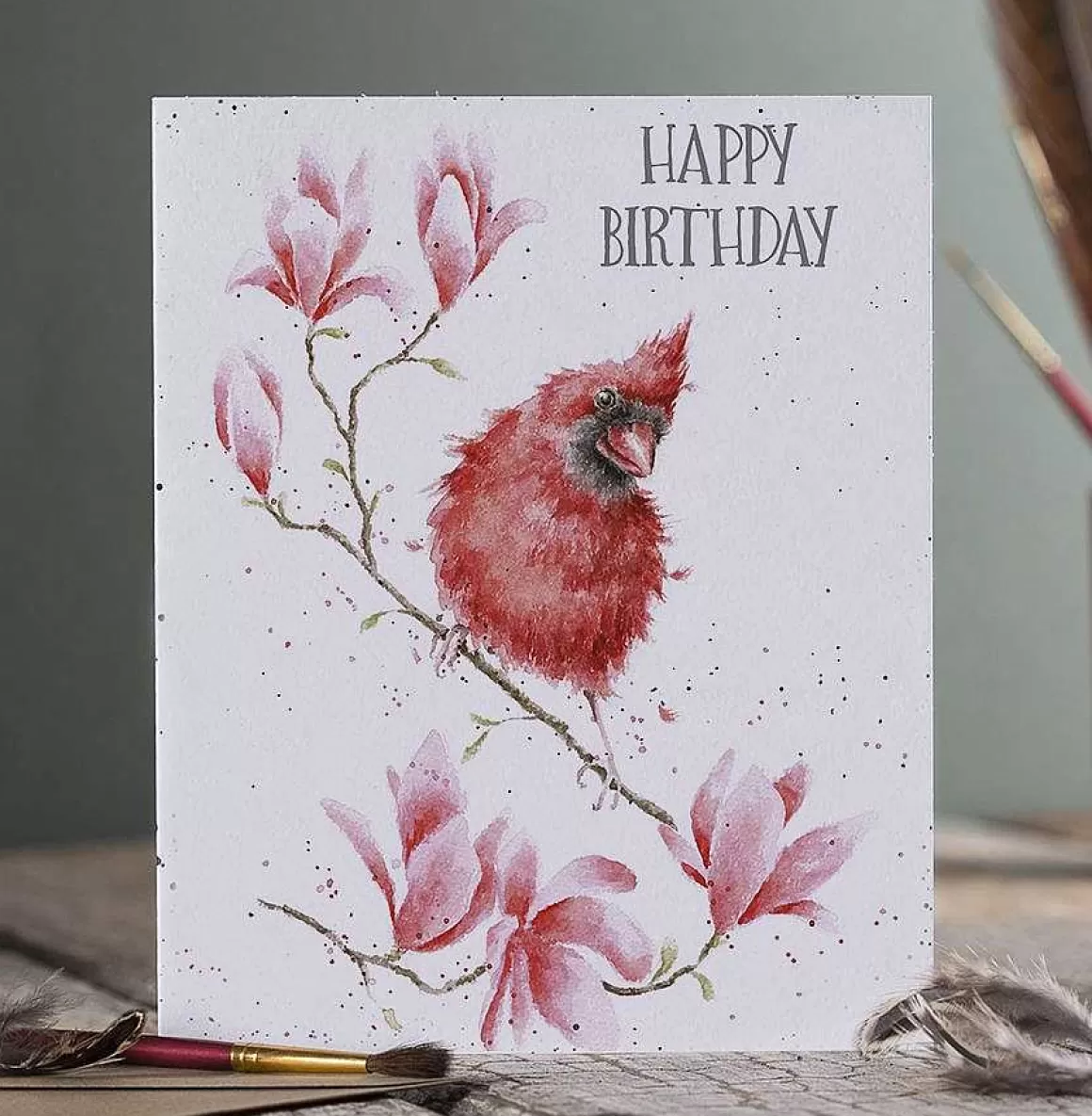 Outlet Wrendale Designs Birthday Birdy' Cardinal Bird Birthday Card