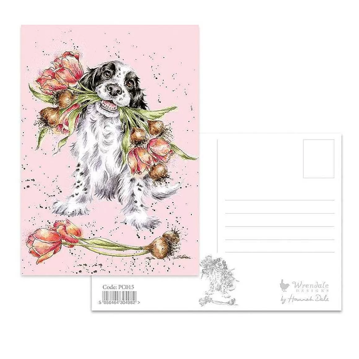 Online Wrendale Designs Blooming With Love' Postcard