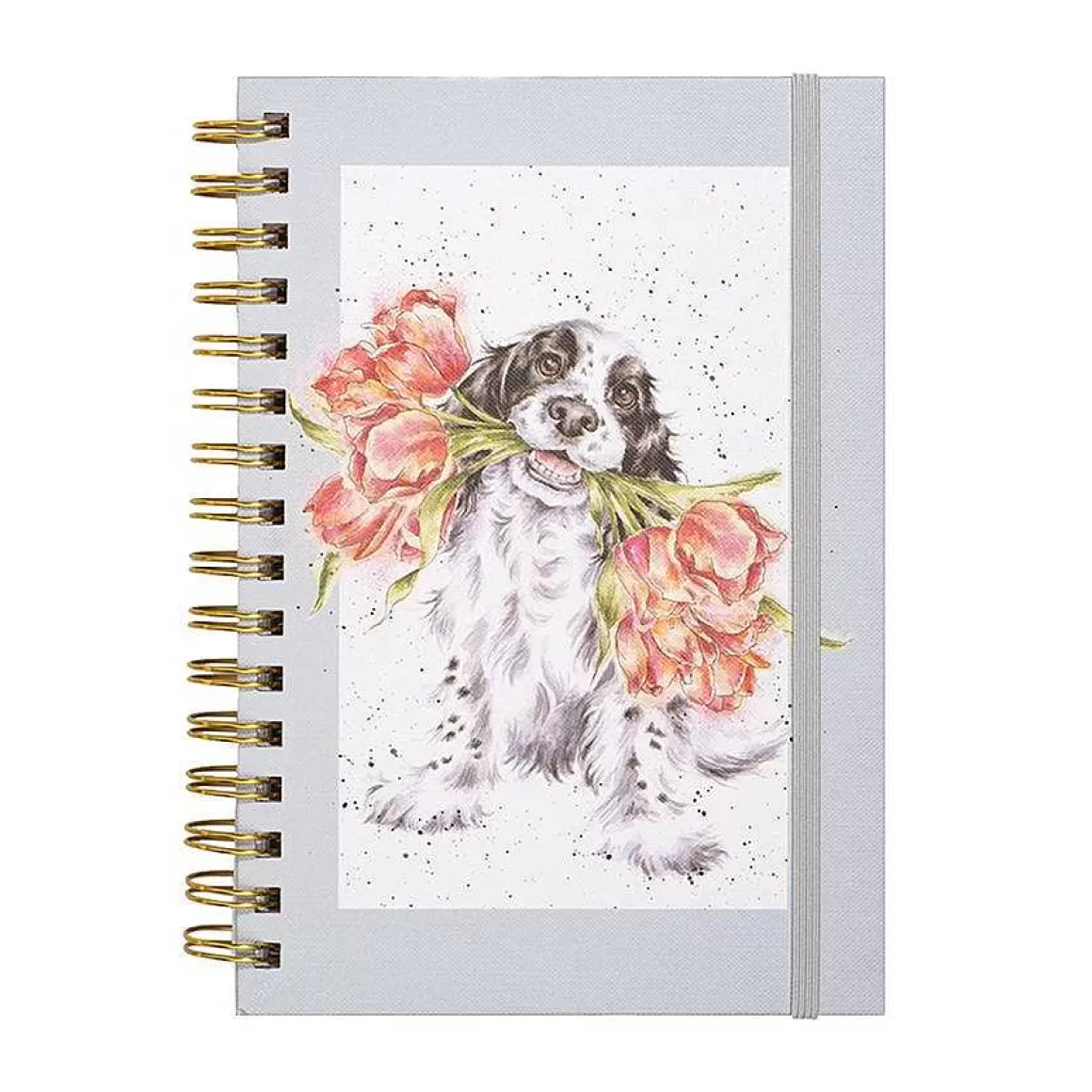 Cheap Wrendale Designs Blooming With Love' Spaniel Spiral Bound Journal