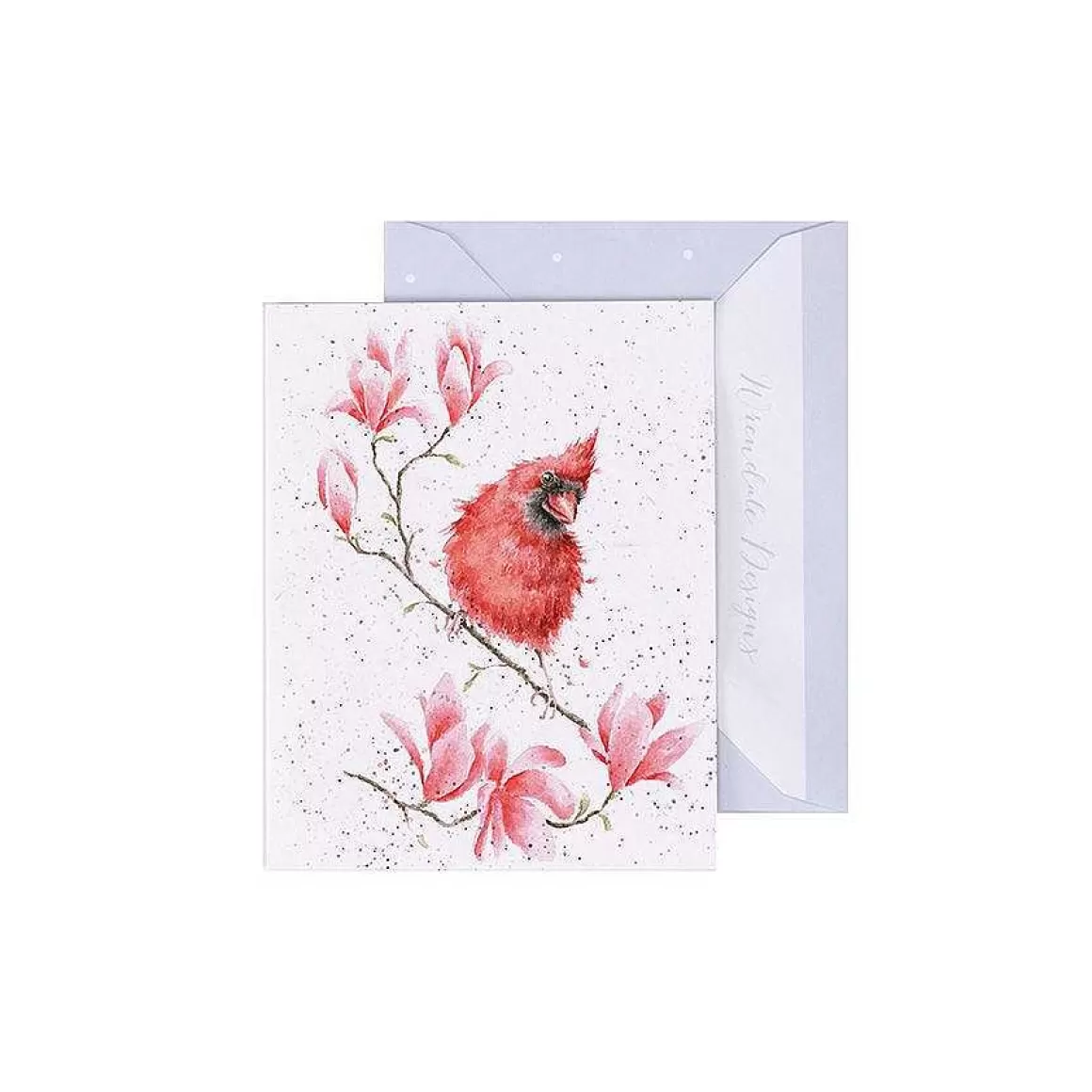 Hot Wrendale Designs Blossom' Cardinal Bird Enclosure Card