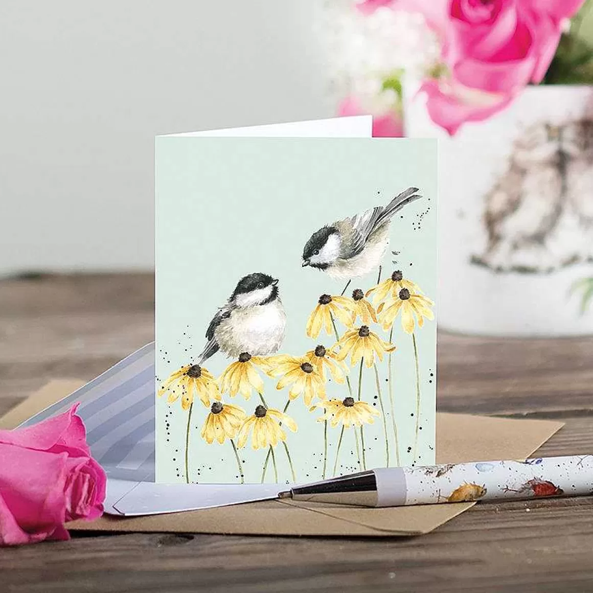 Flash Sale Wrendale Designs Chickadees' Chickadee Enclosure Card