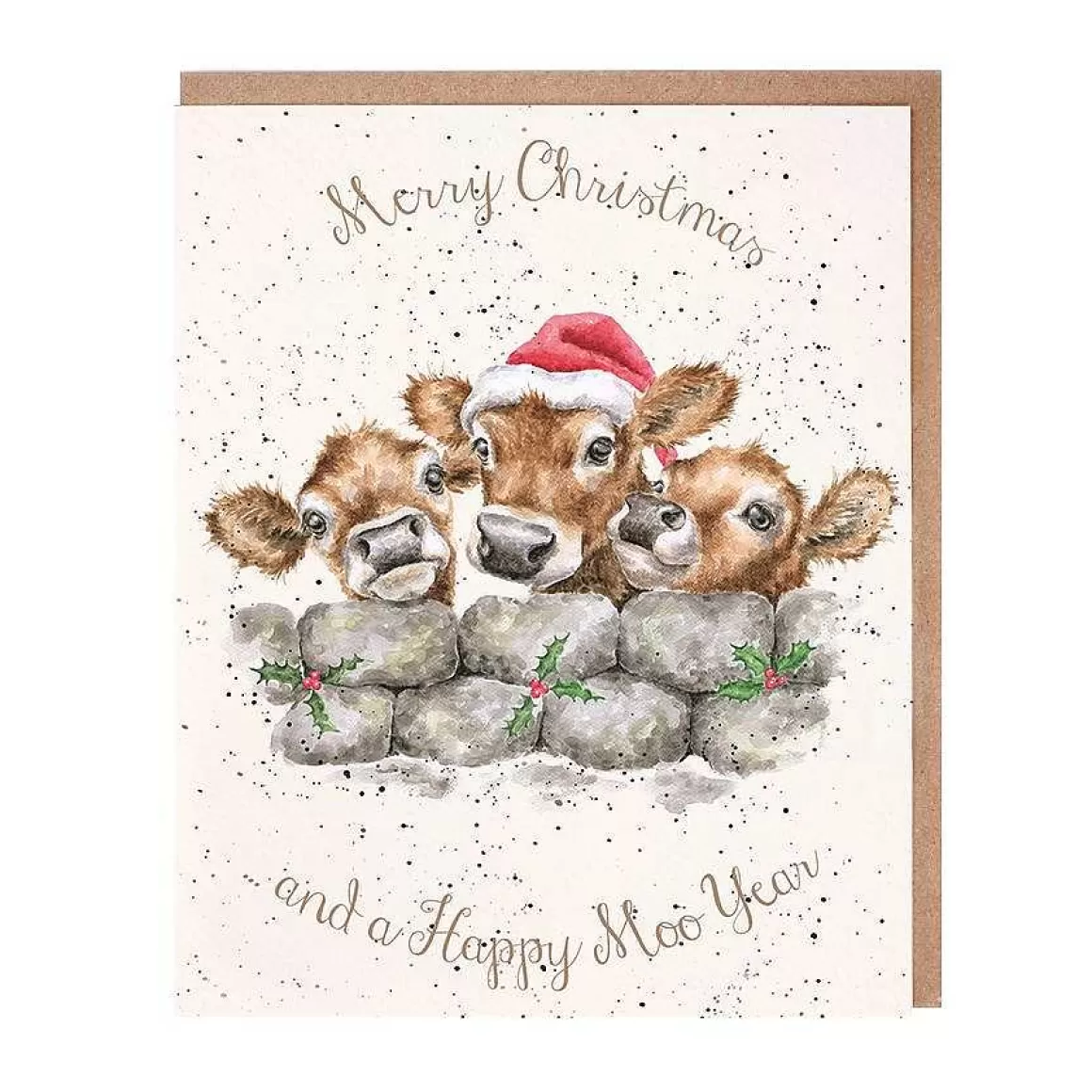 Discount Wrendale Designs Christmas Calves' Card Pack