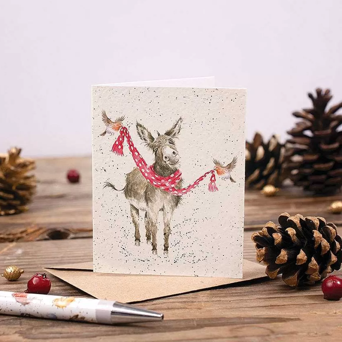 Best Sale Wrendale Designs Christmas Companions' Donkey Enclosure Card