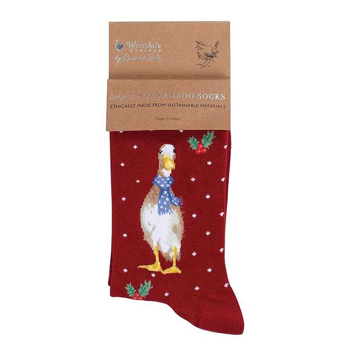 Cheap Wrendale Designs Christmas Scarves' Duck Socks