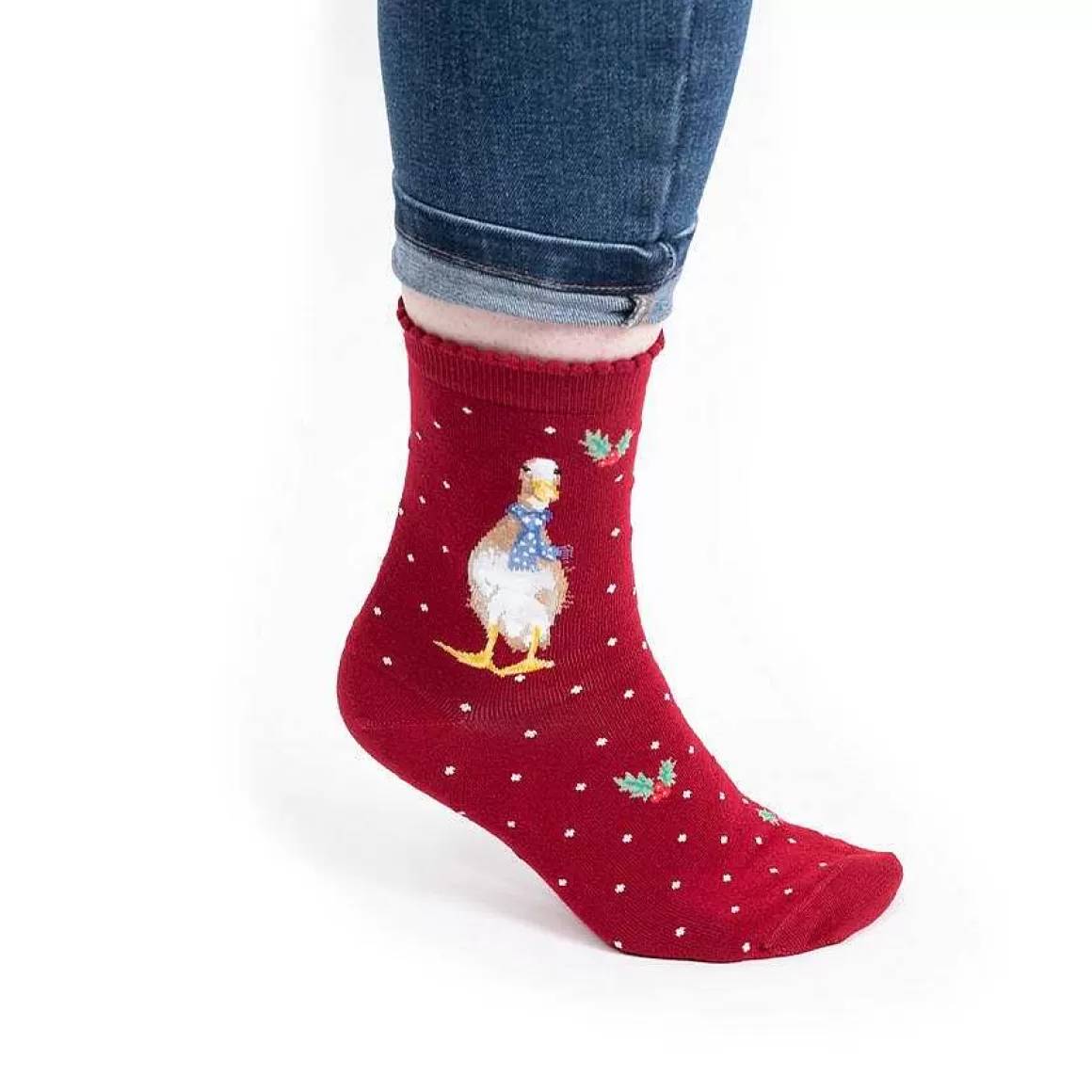 Cheap Wrendale Designs Christmas Scarves' Duck Socks