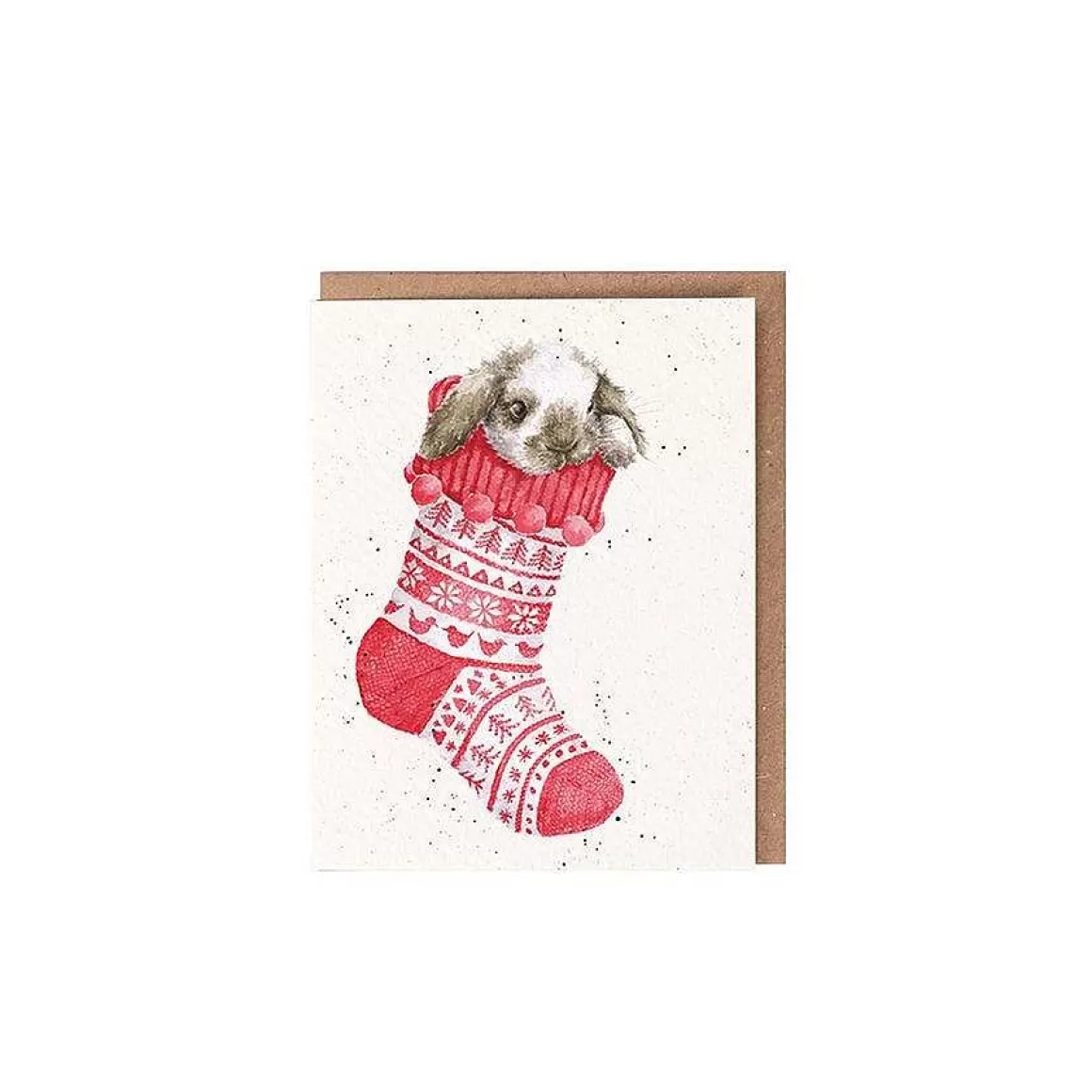 Best Wrendale Designs Christmas Stocking' Rabbit Enclosure Card