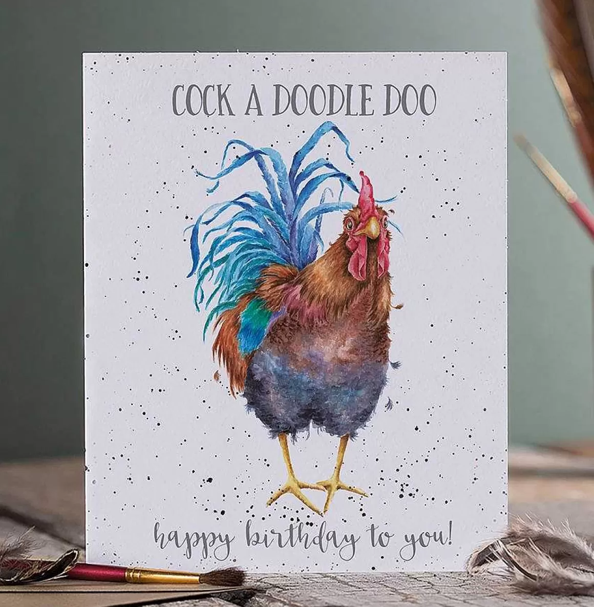 Best Sale Wrendale Designs Cock A Doodle Doo' Cockerel Birthday Card