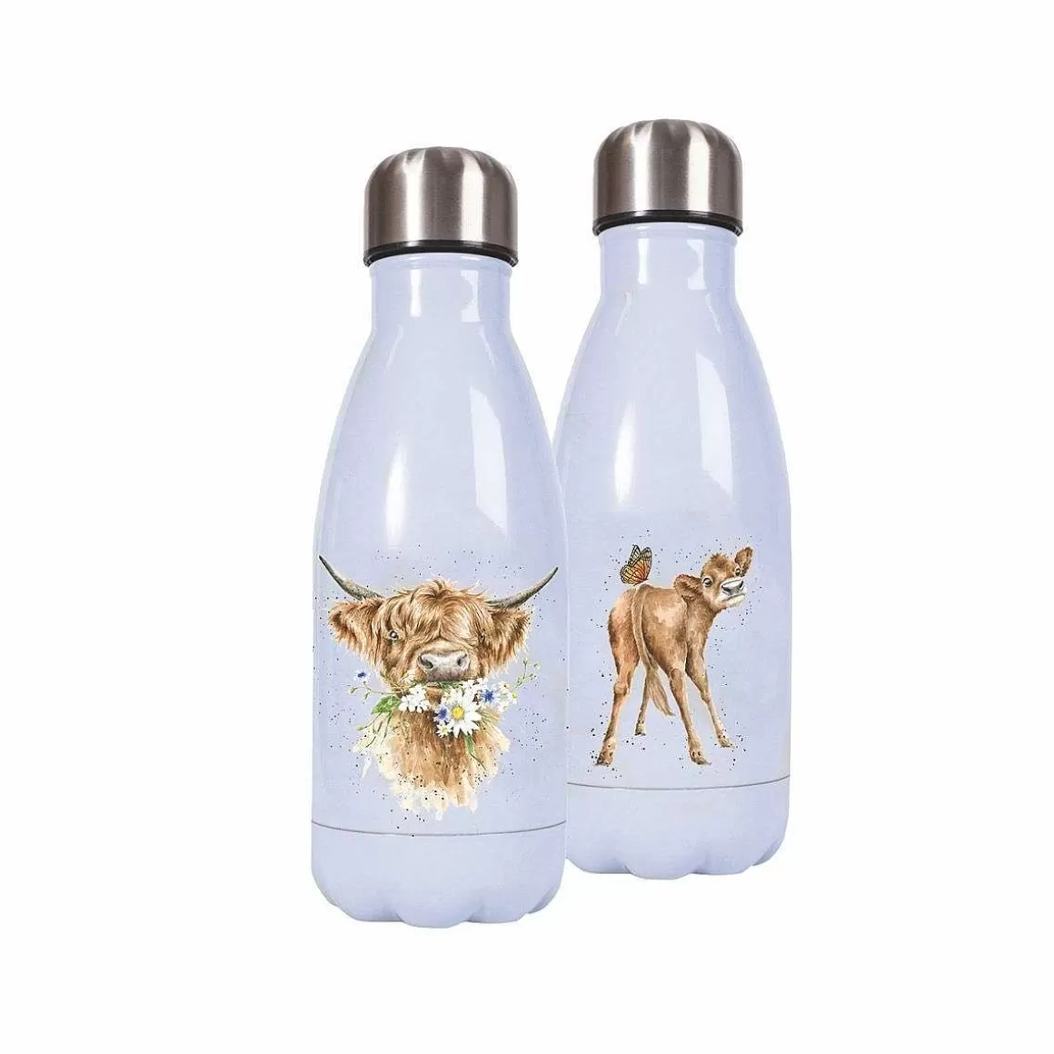 Discount Wrendale Designs Daisy Coo' Highland Cow Small Water Bottle