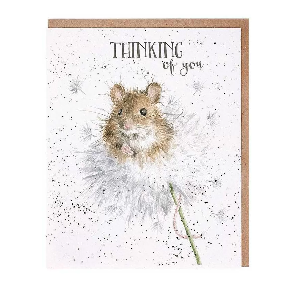 Fashion Wrendale Designs Dandelion' Mouse Thinking Of You Card