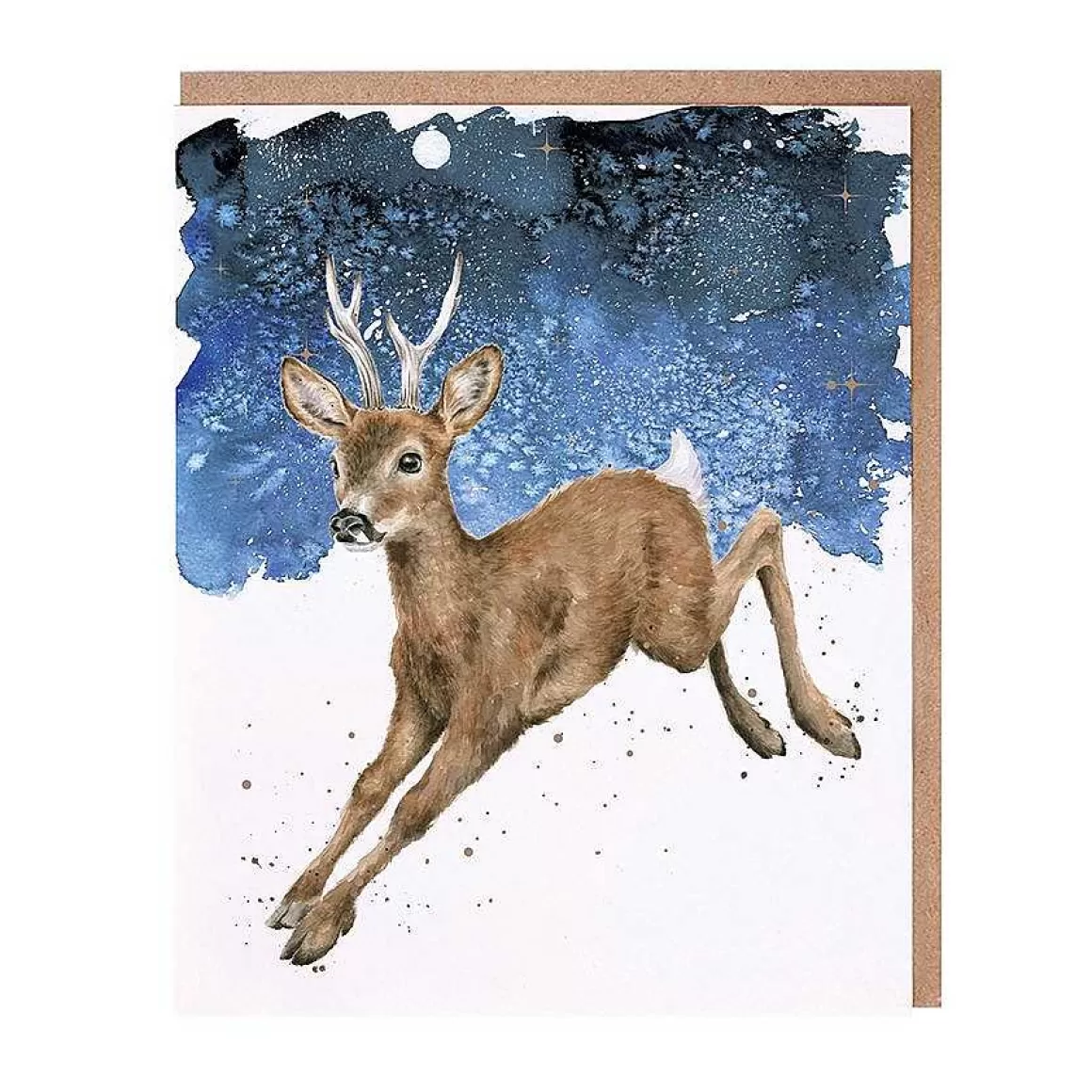 Cheap Wrendale Designs Dash Away' Reindeer Christmas Card