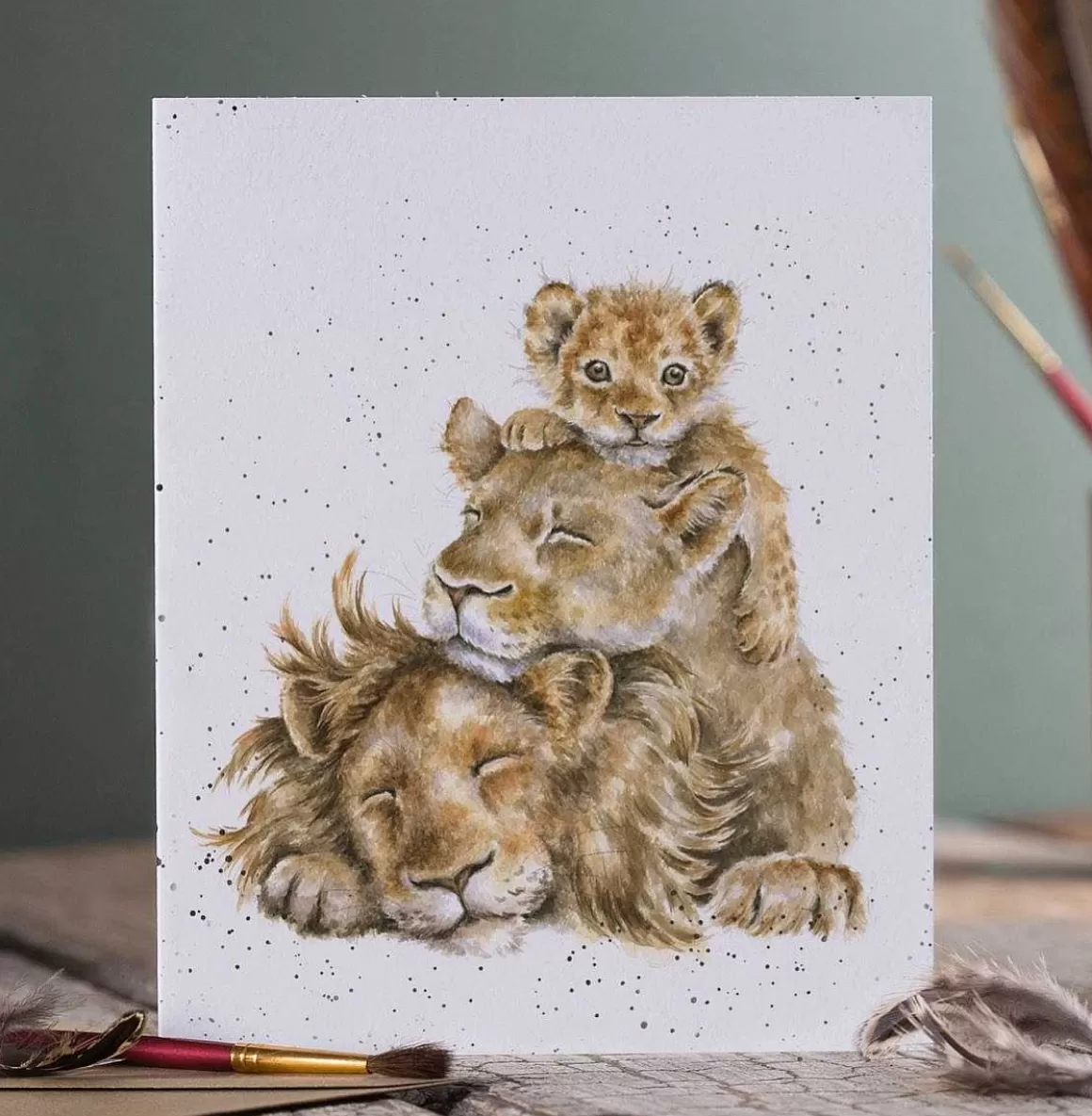 Outlet Wrendale Designs Family Pride' Lion Card