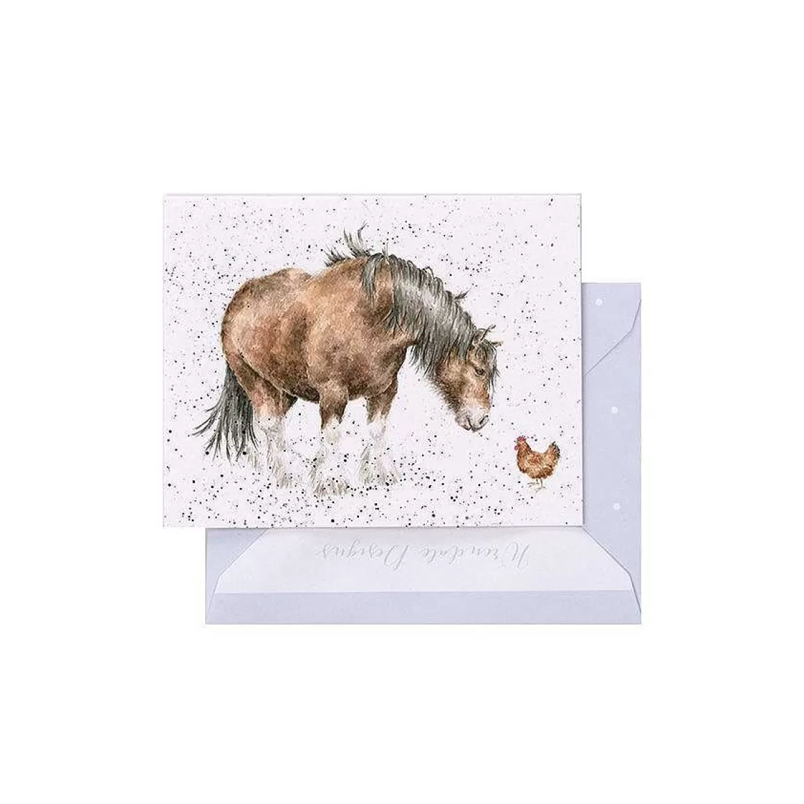 Store Wrendale Designs Farmyard Friends' Horse Enclosure Card