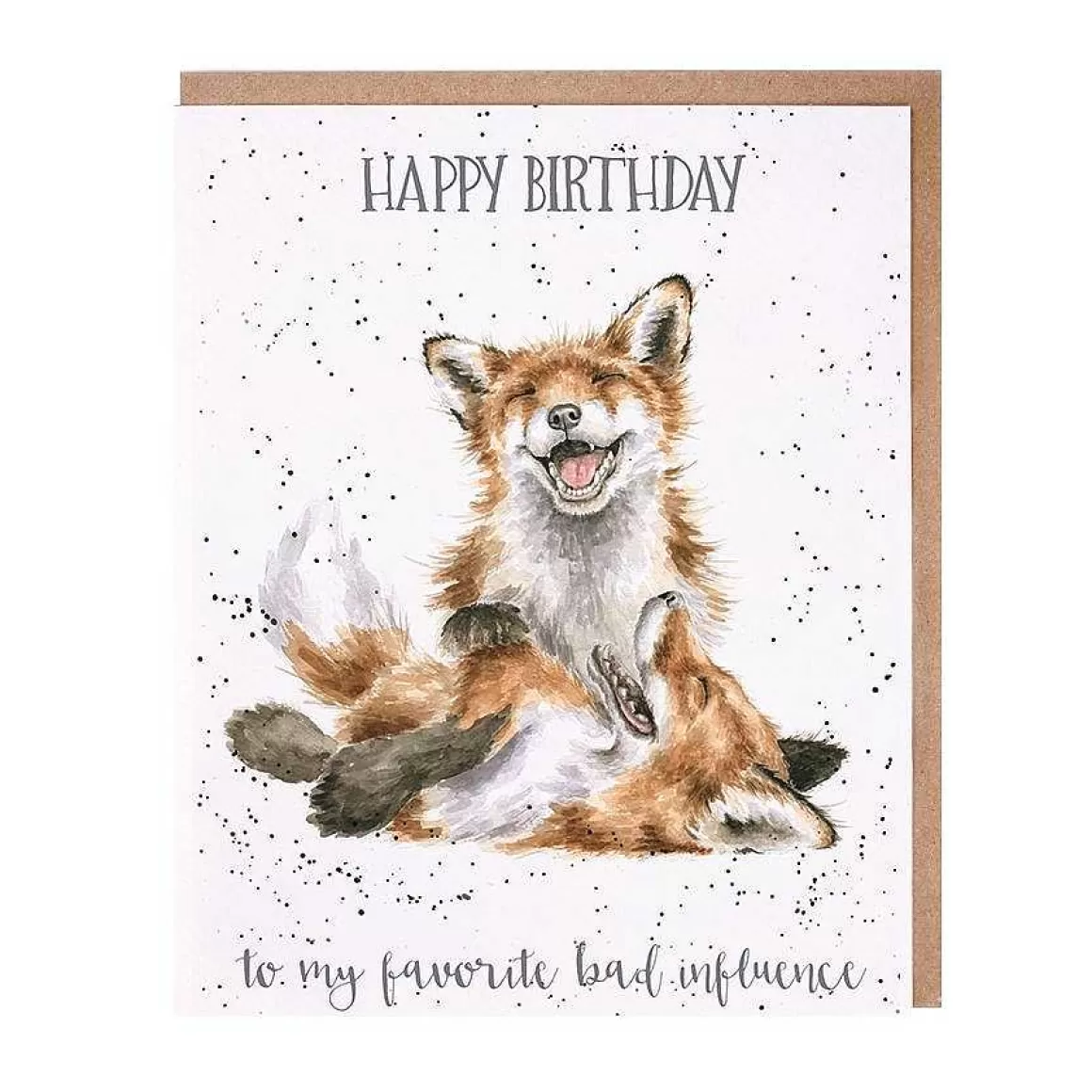 Best Sale Wrendale Designs Favorite Bad Influence' Fox Birthday Card