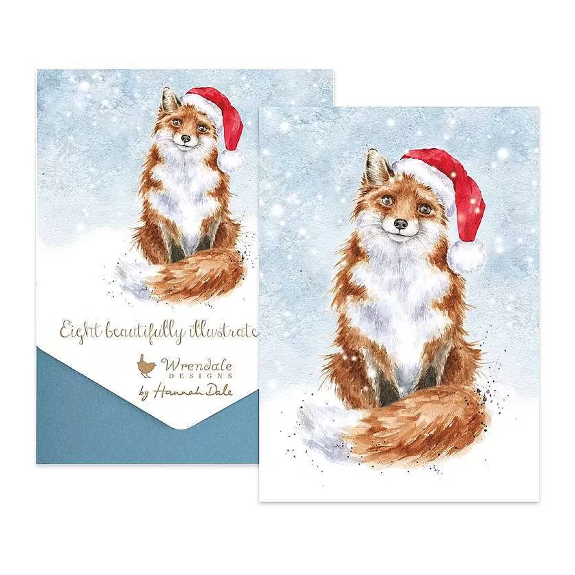 Cheap Wrendale Designs Festive Fox' Fox Card Pack