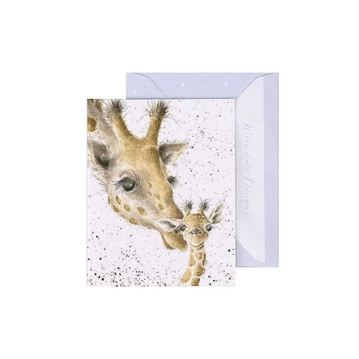 Online Wrendale Designs First Kiss' Giraffe Enclosure Card