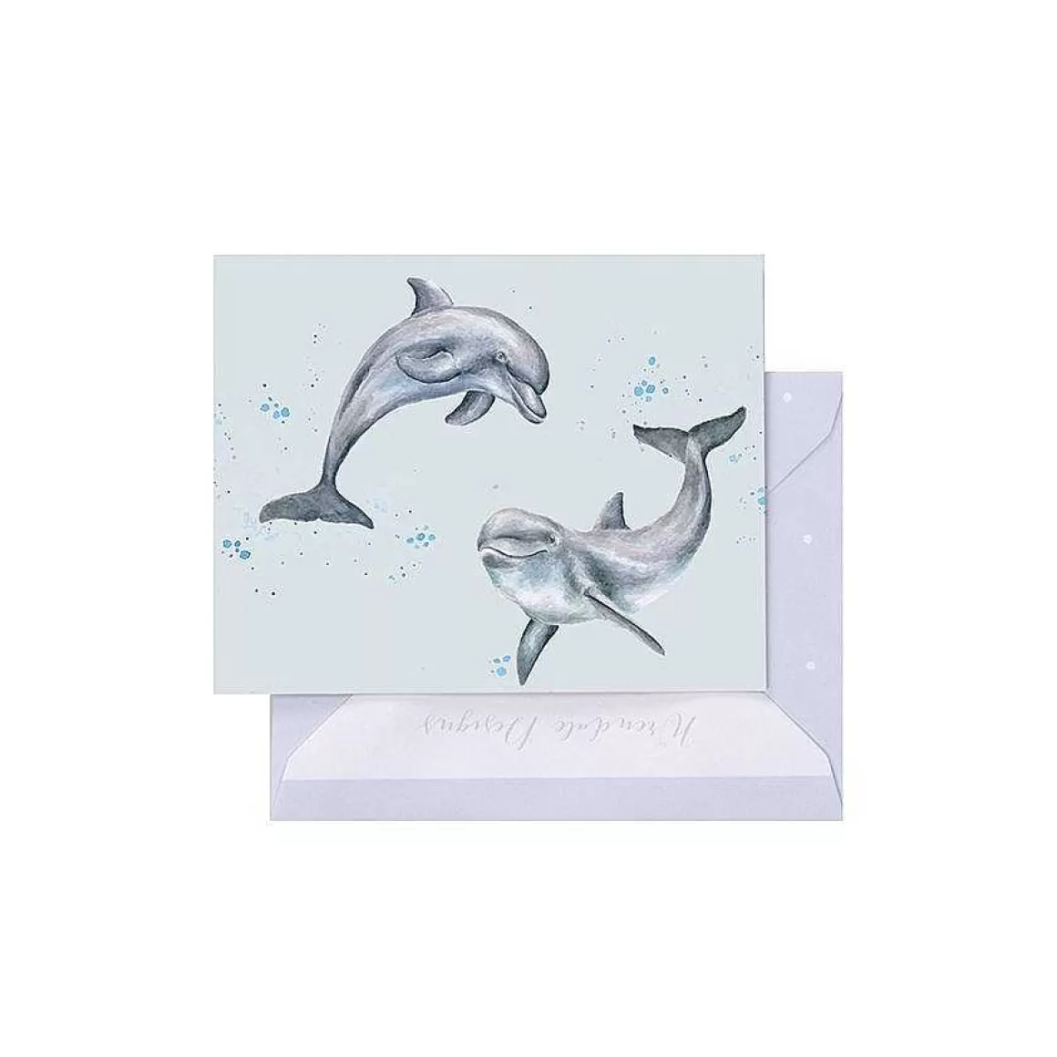 Outlet Wrendale Designs Flippin Around' Dolphin Enclosure Card