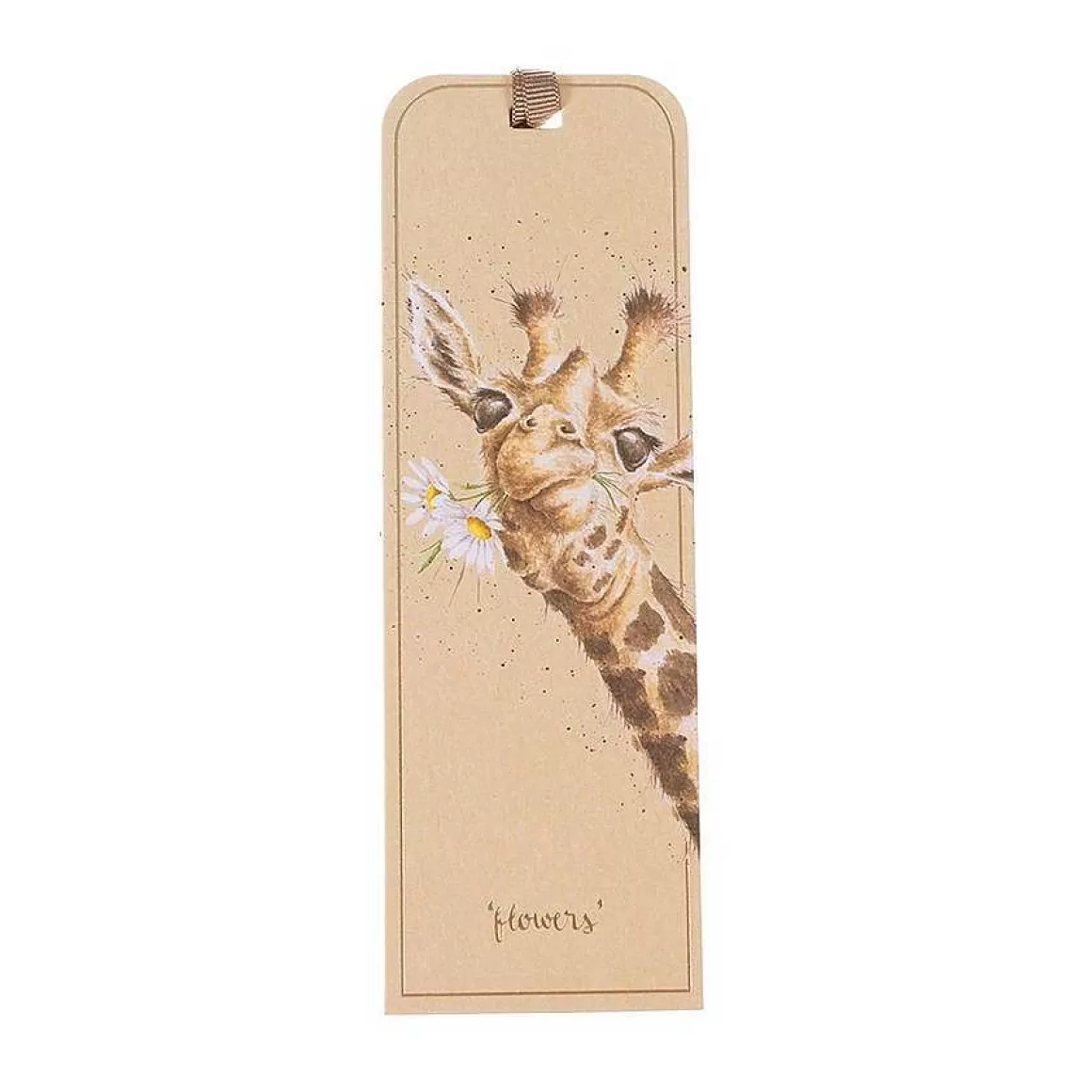 New Wrendale Designs Flowers' Giraffe Bookmark