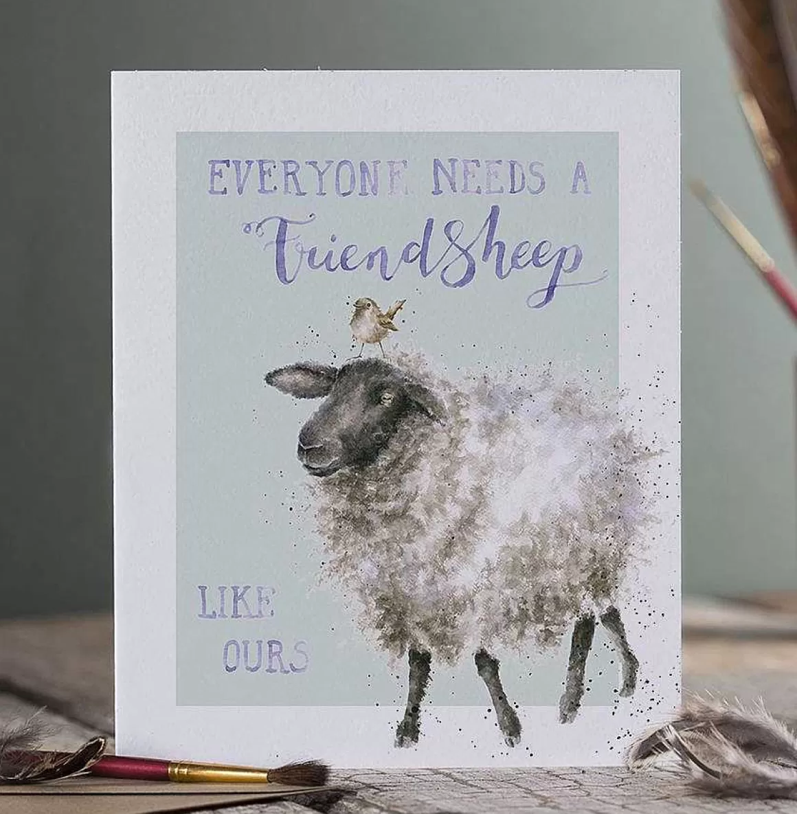 Online Wrendale Designs Friendsheep' Sheep Card