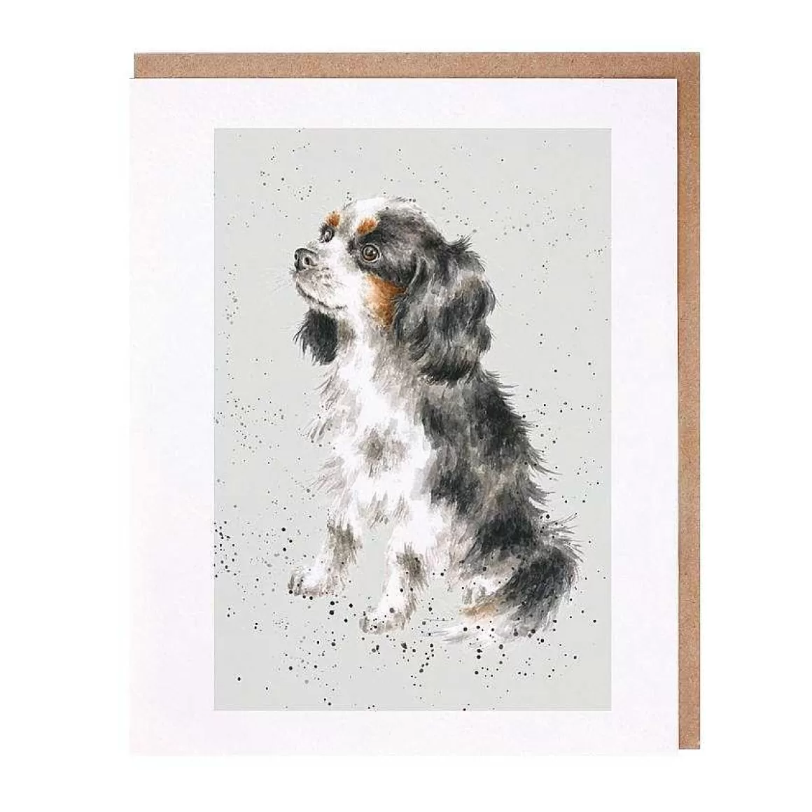 Cheap Wrendale Designs George' King Charles Cavalier Card