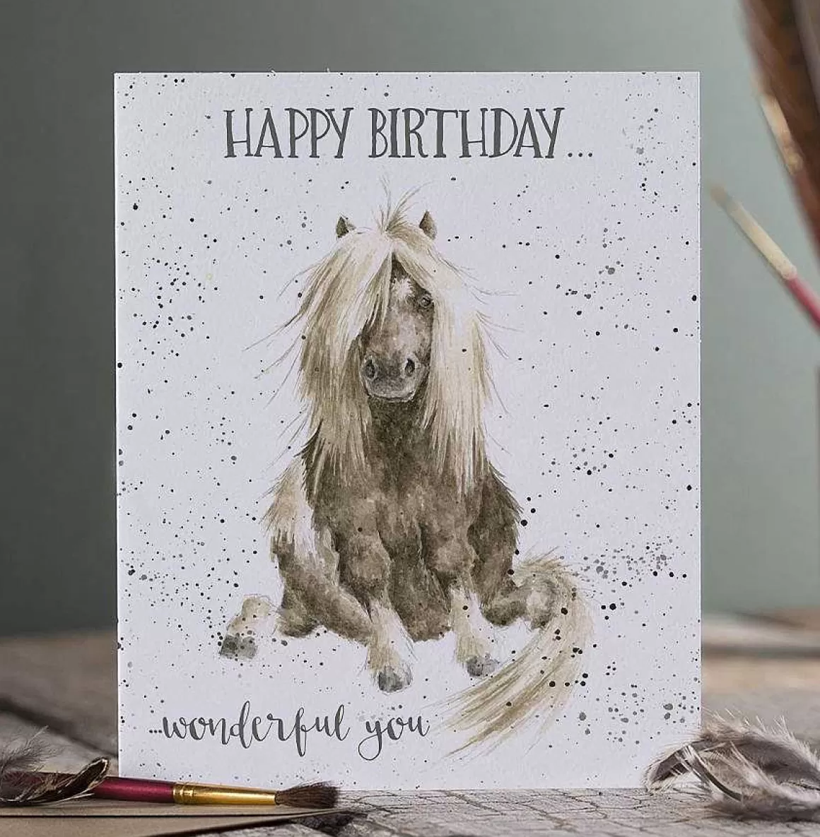 Outlet Wrendale Designs Gloria' Horse Birthday Card