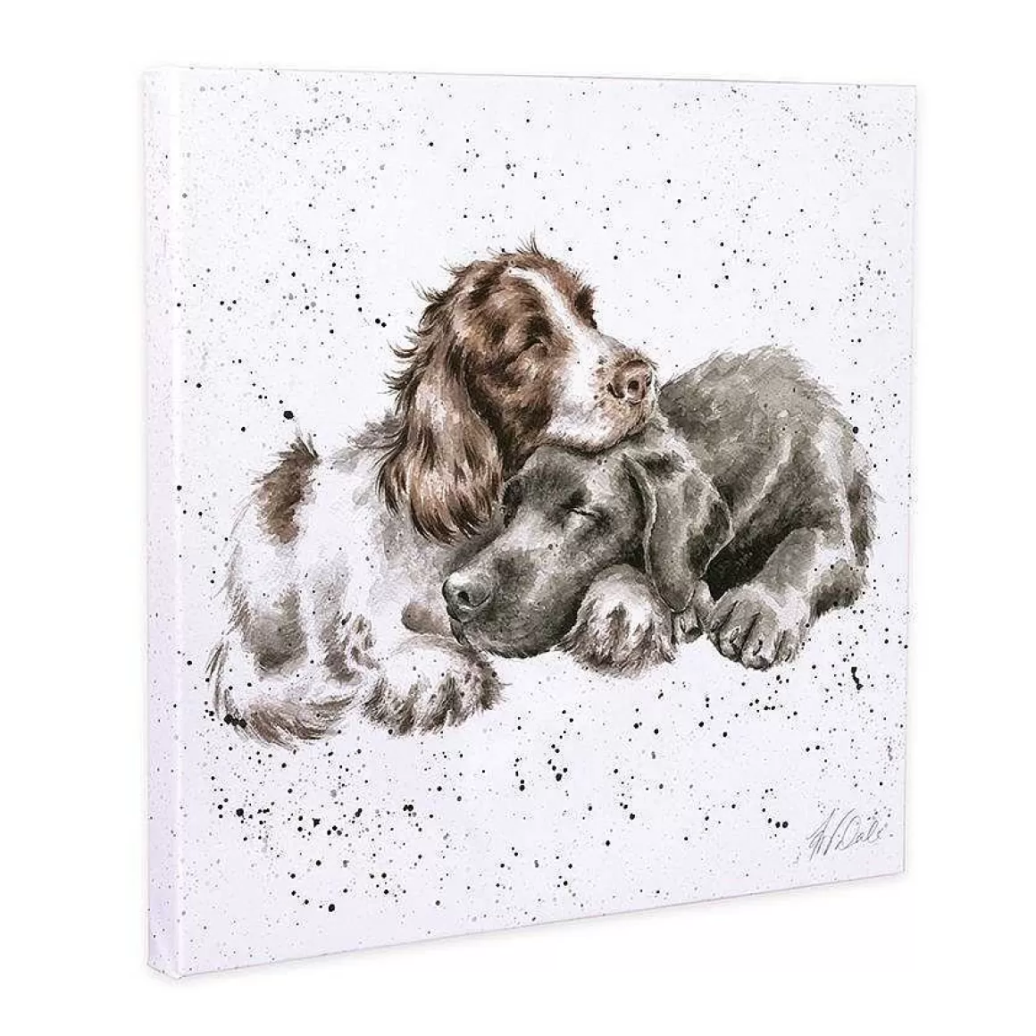 Best Wrendale Designs Growing Old Together' Spaniel & Labrador Canvas