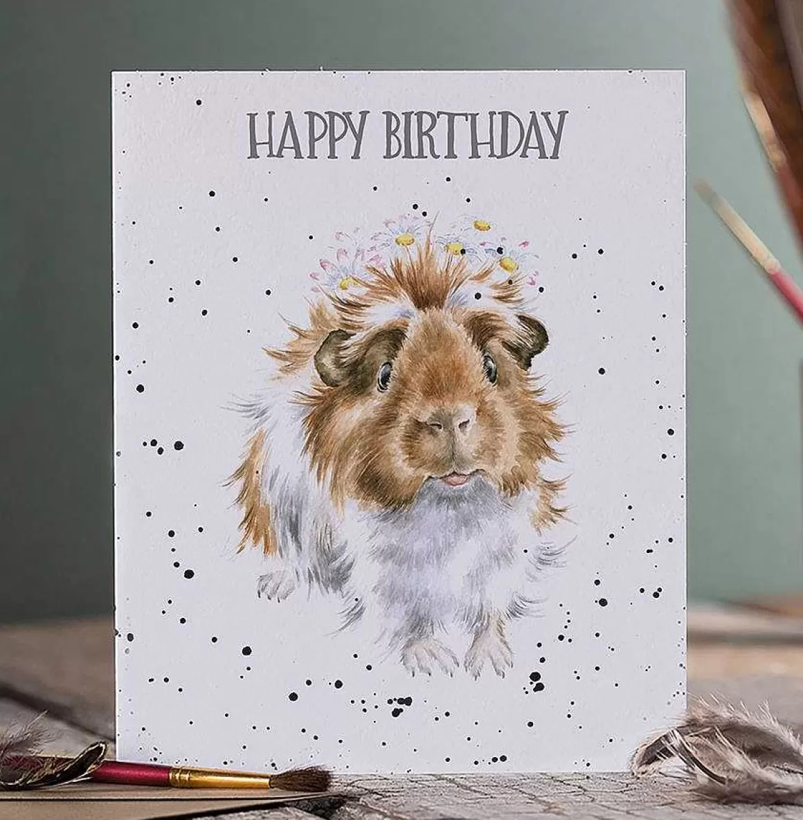 Best Sale Wrendale Designs Guinea Pig Wishes' Guinea Pig Birthday Card