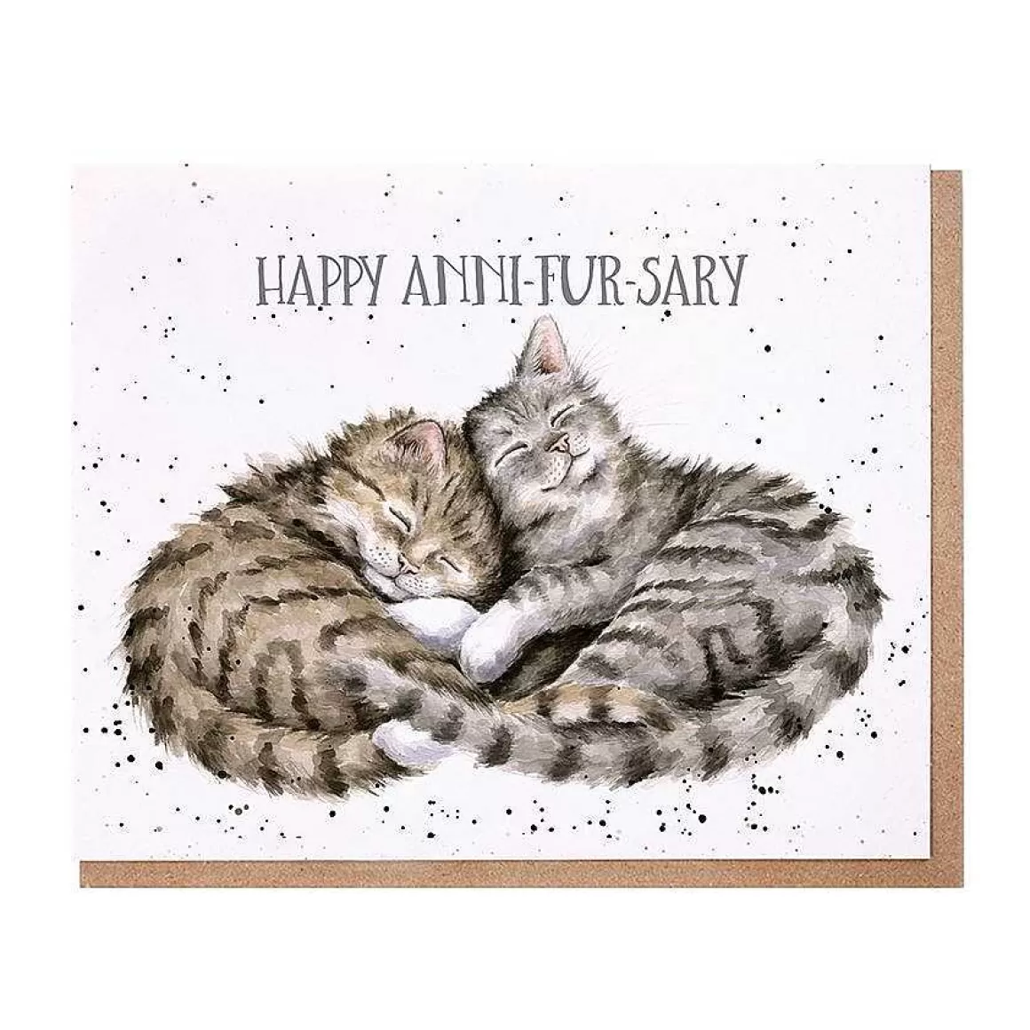 Discount Wrendale Designs Happy Anni-Fur-Sary' Cat Anniversary Card