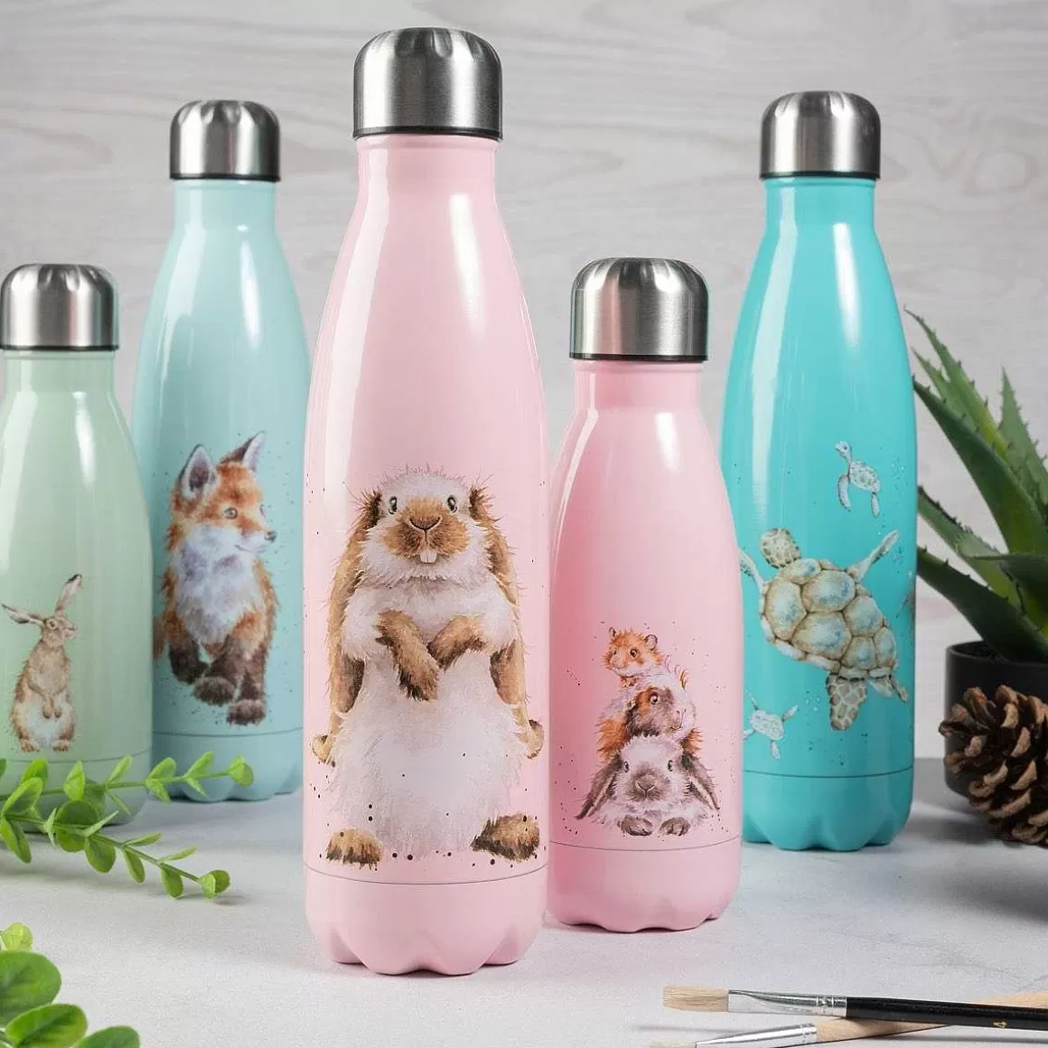 Clearance Wrendale Designs Hare And The Bee' Hare Small Water Bottle