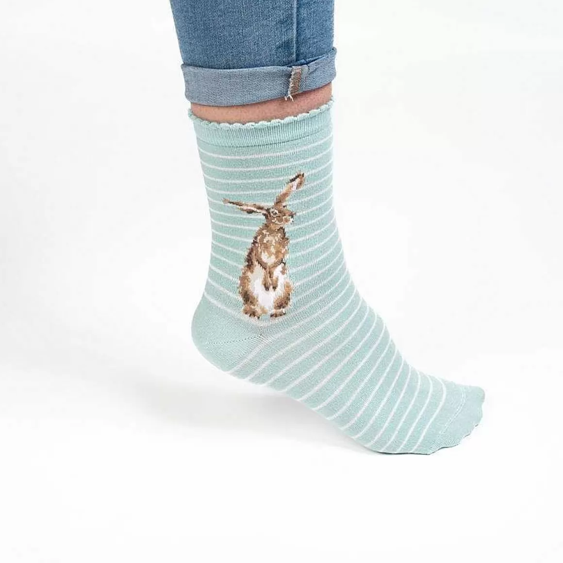 Clearance Wrendale Designs Hare And The Bee' Hare Socks