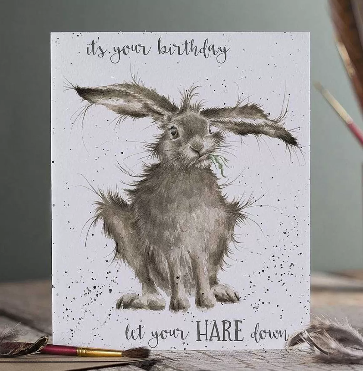 Flash Sale Wrendale Designs Hare Down' Hare Birthday Card