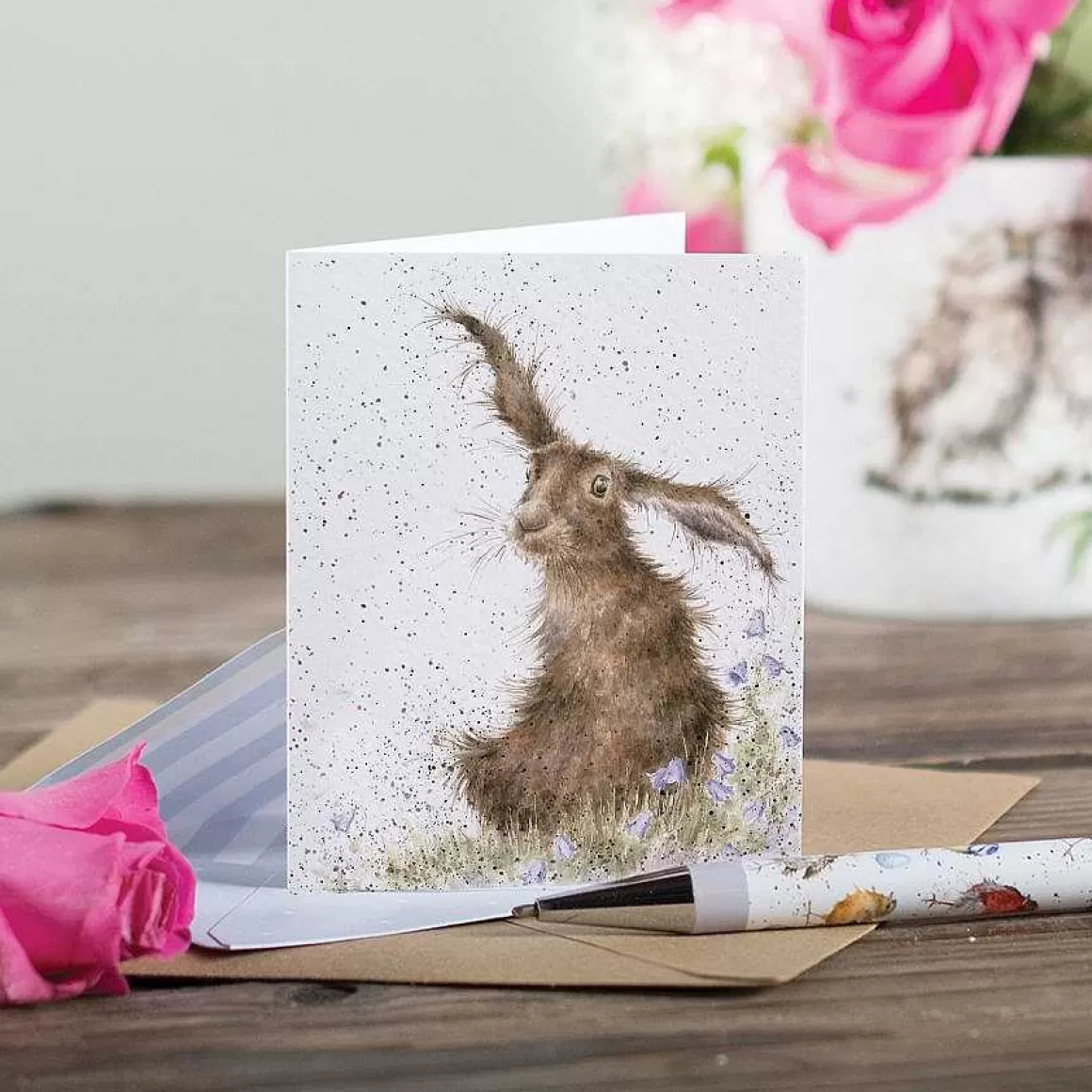 Flash Sale Wrendale Designs Harebells' Hare Enclosure Card