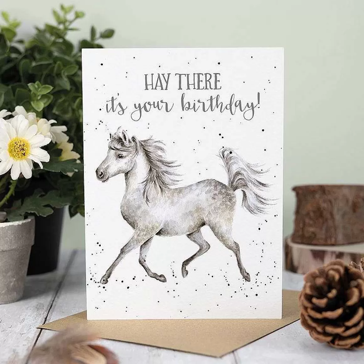 Cheap Wrendale Designs Hay There' Horse Birthday Card