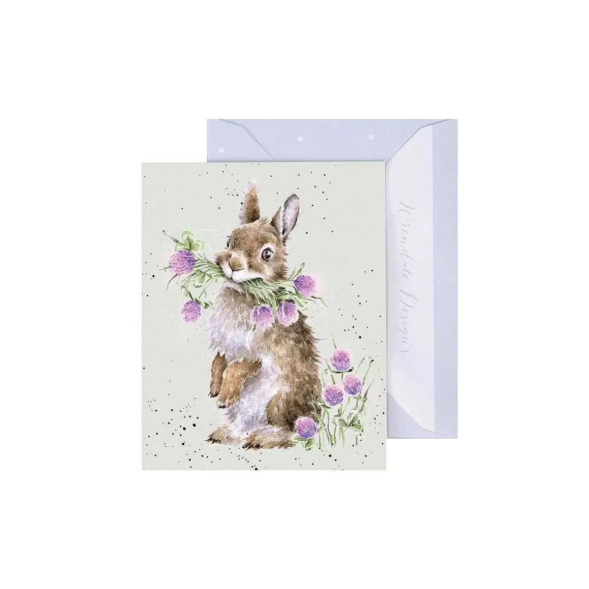 Hot Wrendale Designs Head Clover Heels' Rabbit Gift Enclosure Card