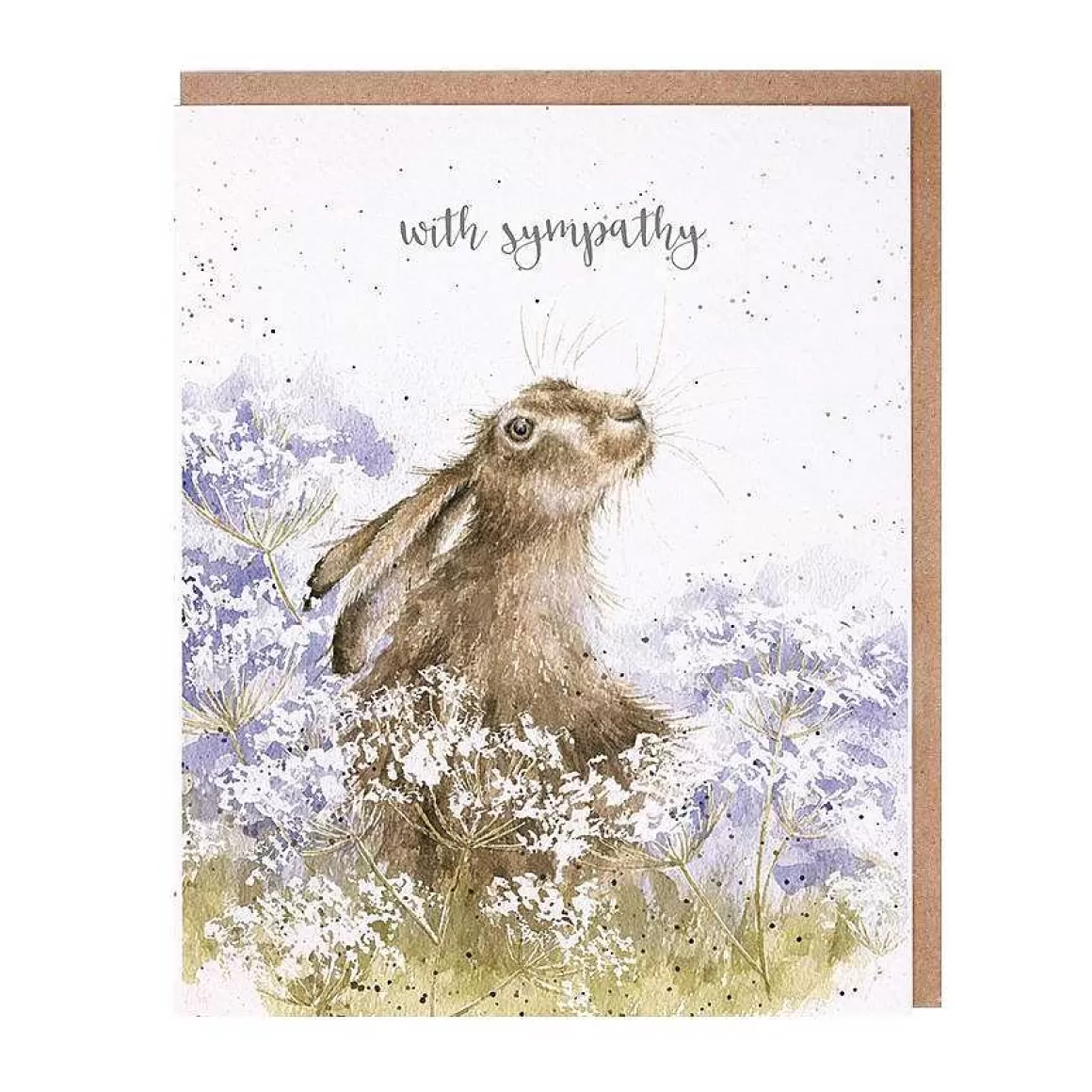 New Wrendale Designs Here For You' Hare Sympathy Card