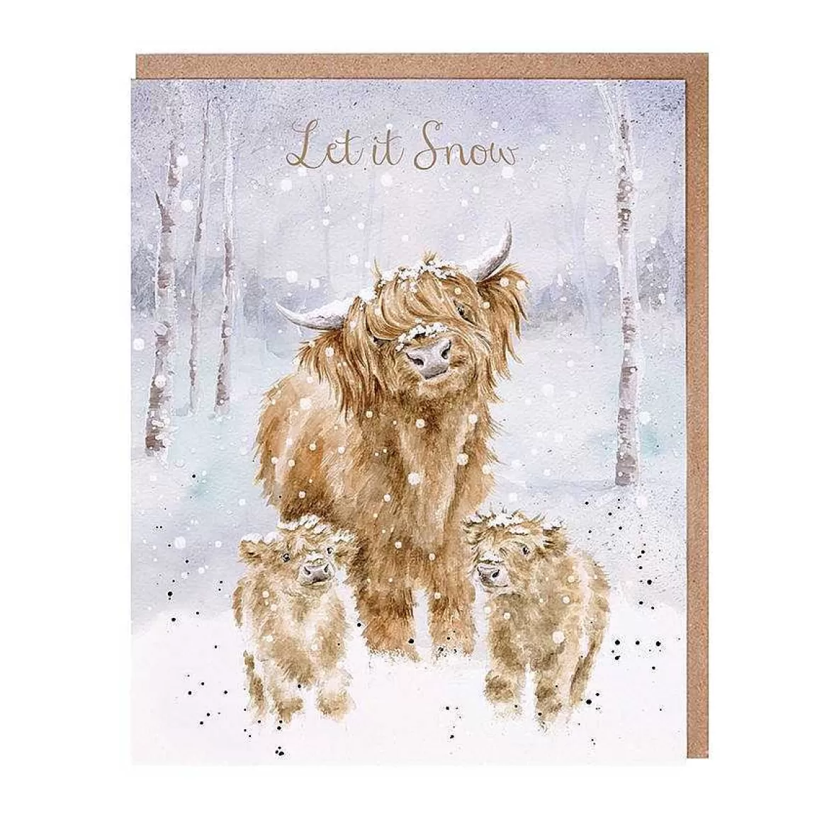 Sale Wrendale Designs Highland Christmas' Highland Cow Christmas Card Pack